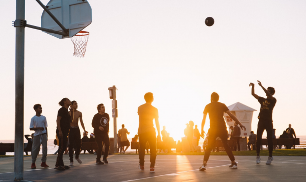 Basketball Sunset