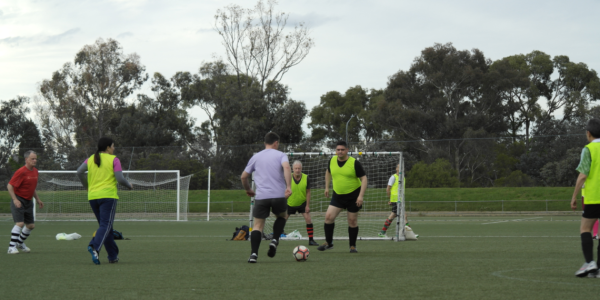 Back on the field after 40 years thanks to Walking Football